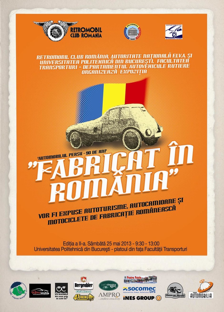 Retromobil Club Romania te invita la Fabricat in Romania