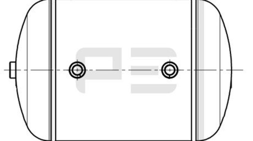 Rezervor aer, sistem compresor SCANIA L,P,G,R,S - series PETERS 126.249-00