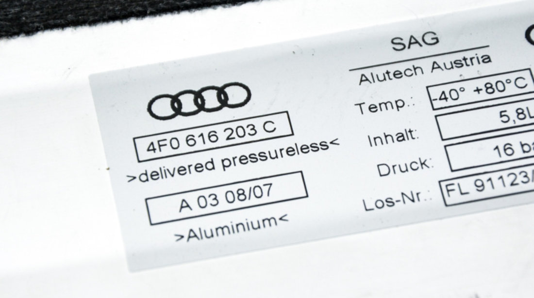 Rezervor Presiune Aer Audi A6 (4F, C6) 2004 - 2011 4F0616203C