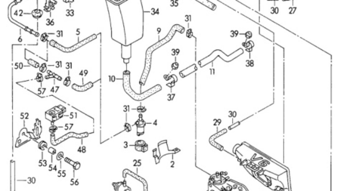 Rezervor vacuum Volkswagen Golf 4 1.9 TDI ARL (1998-2006) 054129808 OEM 054129808