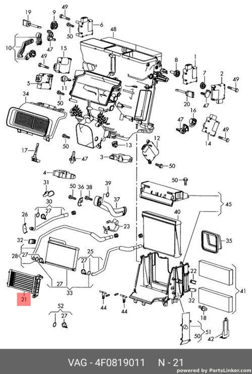 Rezistenta aeroterma Audi A6 4F C6 3.0 TDI BMK OEM 4F0819011