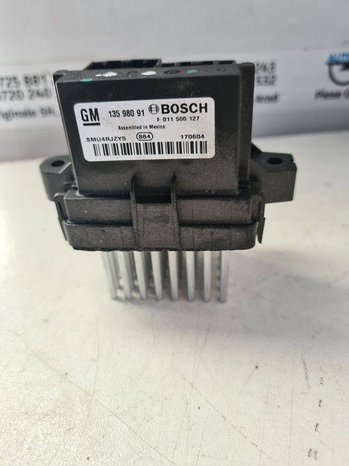 Rezistenta aeroterma Opel Mokka X 2016-2019 13598091