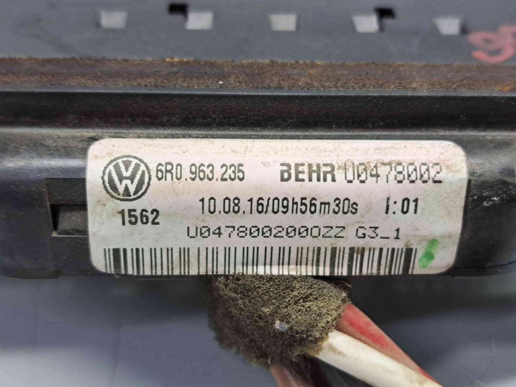 Rezistenta electrica Volkswagen Polo (6R) [Fabr 2009-2016] 6R0963235