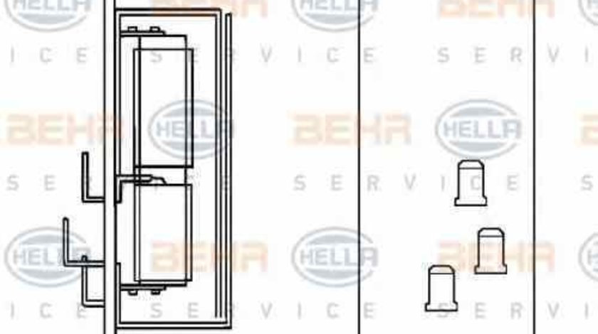 Rezistenta trepte ventilator habitaclu aeroterma MAN F 90 Unterflur HELLA 9ML 351 332-151