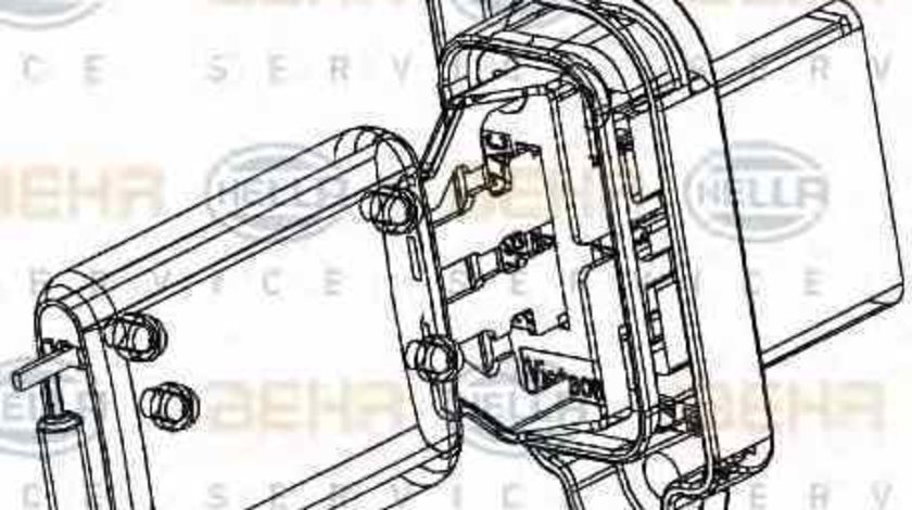 Rezistenta trepte ventilator habitaclu aeroterma FORD FIESTA Van HELLA 9ML 351 332-361