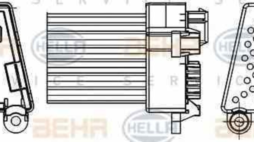 Rezistenta variabila ventilator interior habitaclu BMW X3 E83 HELLA 5HL 351 311-521