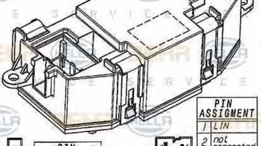 Rezistenta variabila ventilator interior habitaclu AUDI A4 8K2 B8 HELLA 5HL 351 321-521