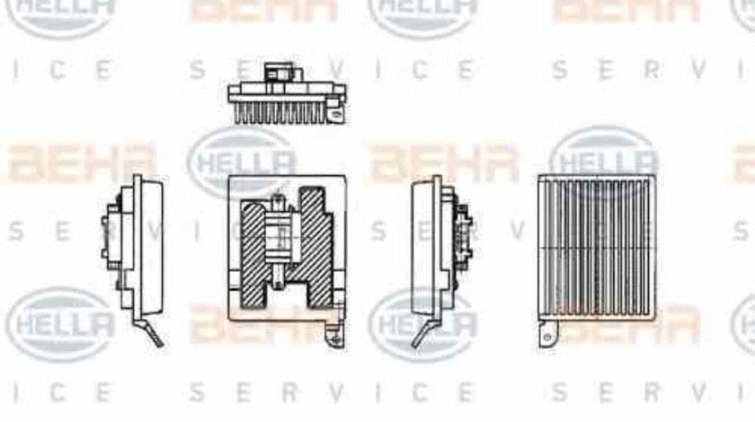 Rezistenta variabila ventilator interior habitaclu MERCEDES-BENZ VITO / MIXTO caroserie W639 HELLA 5HL 351 321-181