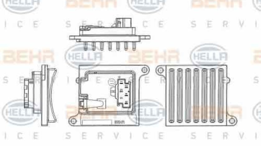 Rezistenta variabila ventilator interior habitaclu MERCEDES-BENZ M-CLASS W163 HELLA 5HL 351 321-241