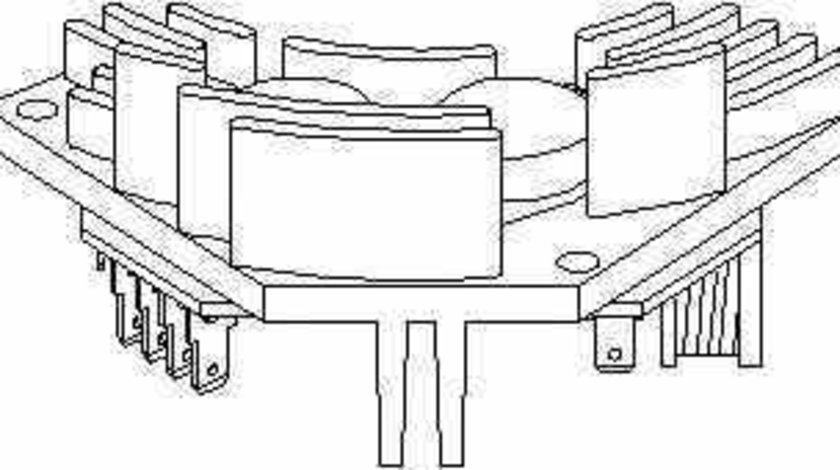 Rezistenta variabila ventilator interior habitaclu PEUGEOT 406 8B TOPRAN 721 914