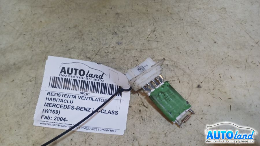 Rezistenta Ventilator Habitaclu 132551 Mercedes-Benz A-CLASS W169 2004