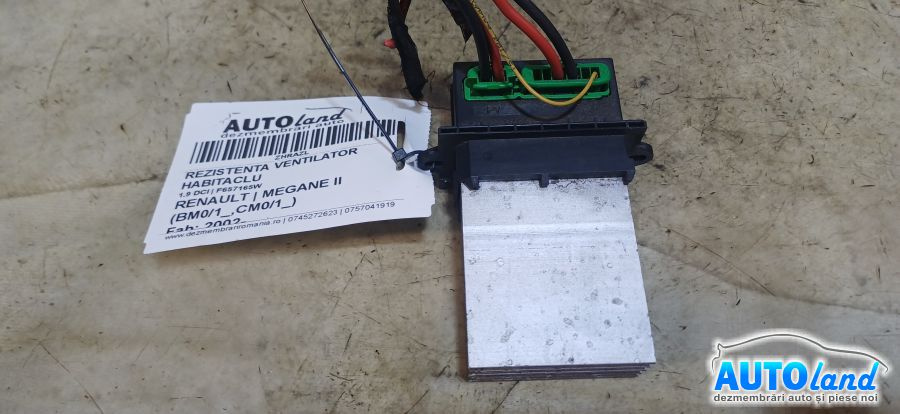 Rezistenta Ventilator Habitaclu F657165w 1.9 DCI Renault MEGANE II BM0/1 ,CM0/1 2002