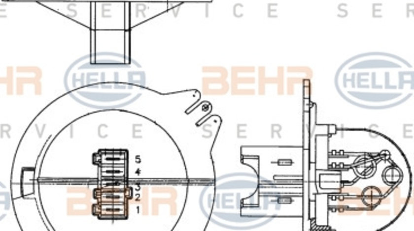 Rezistor, ventilator habitaclu (9ML351303271 HELLA) Citroen