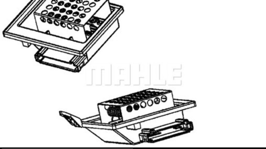 Rezistor, ventilator habitaclu MERCEDES-BENZ VITO Bus (W639) MAHLE ABR 87 000P