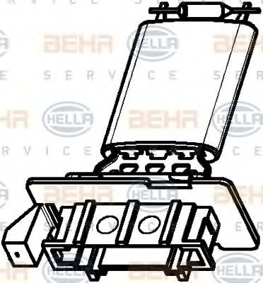 Rezistor, ventilator habitaclu VW SHARAN (7N1, 7N2) (2010 - 2016) HELLA 9ML 351 332-371 piesa NOUA