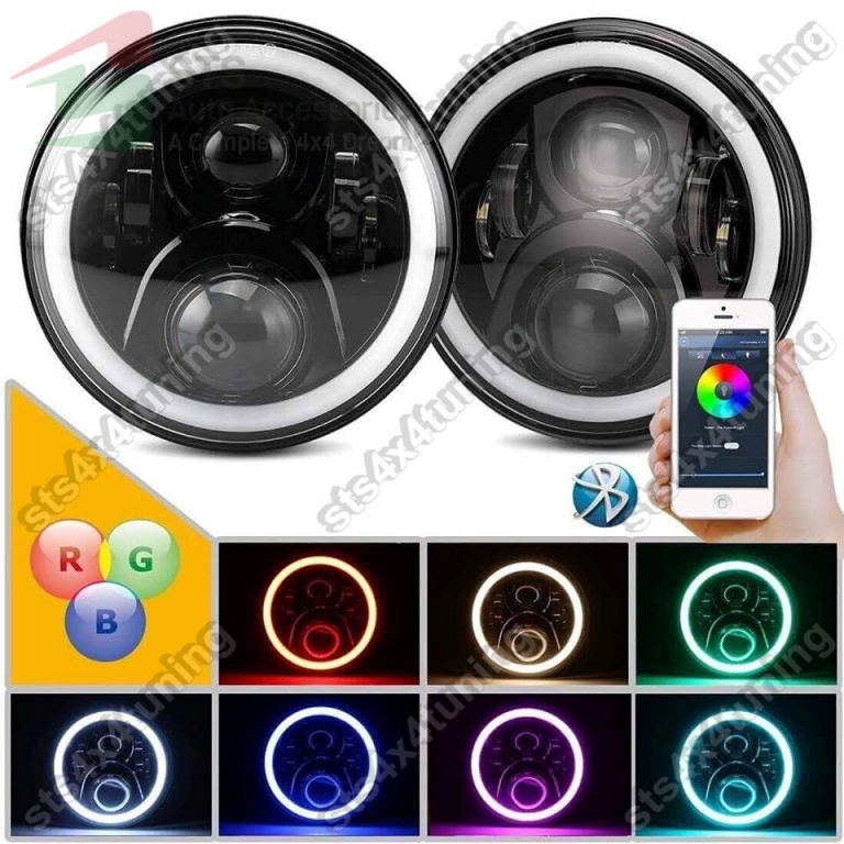 RGB FARURI LED CU ANGEL EYE JEEP WRANGLER JK 2007-2018 [V2]