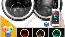 RGB FARURI LED CU ANGEL EYE JEEP WRANGLER JK 2007-...