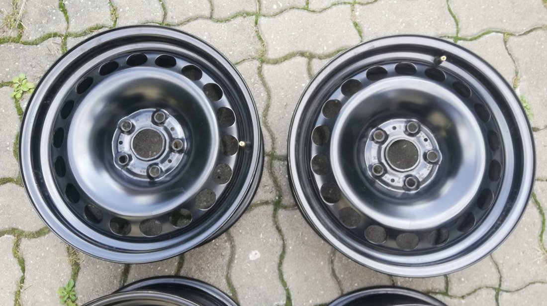 Roți iarna 5x112 + 205/60 R16 Michelin,capace orig.VW T-Roc(Passat,Golf 7,8,Jetta,Touran,Tiguan)etc