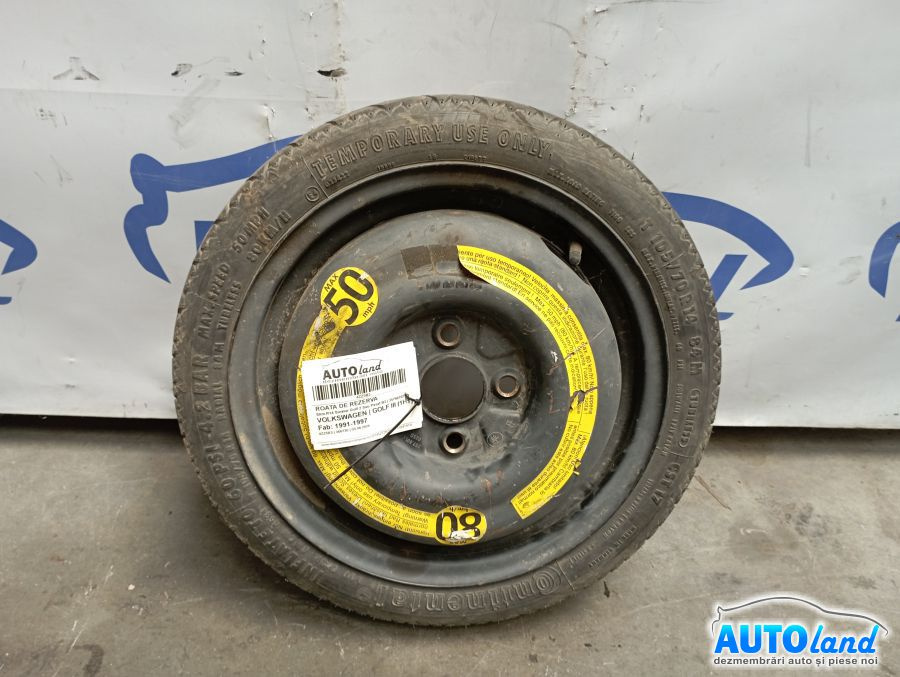 Roata de Rezerva 357601025d Slim R14 Similar Golf 2 Sau Passat B3 Volkswagen GOLF III 1H1 1991-1997
