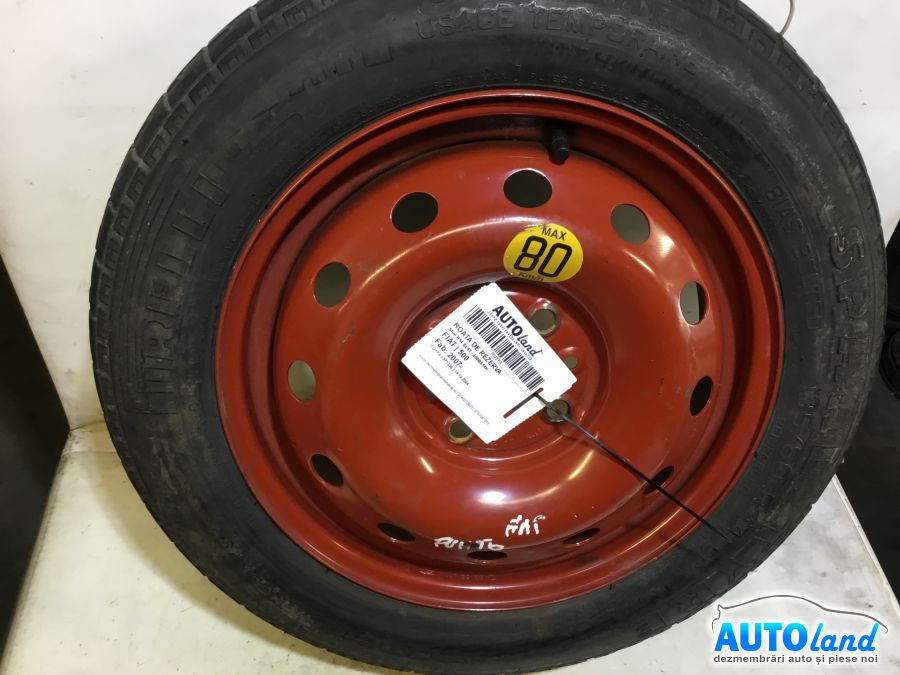Roata de Rezerva 400bx14h Slim R14 Et 43 Fiat 500 2007