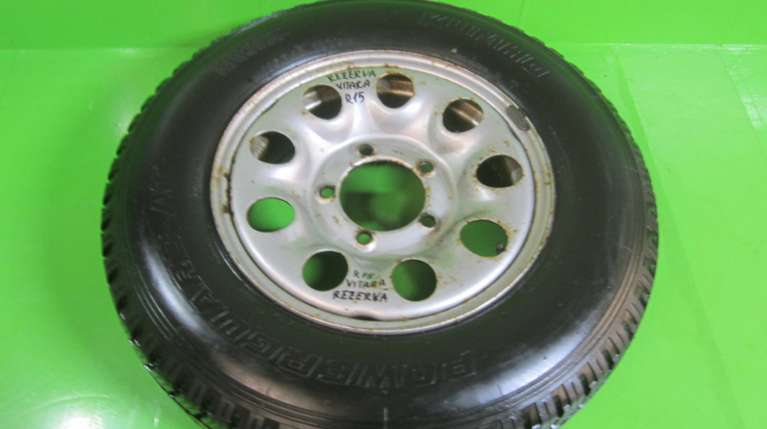 ROATA DE REZERVA CU ANVELOPA KUMHO R15 SUZUKI VITARA 4x4 FAB. 1988 – 2002 ⭐⭐⭐⭐⭐