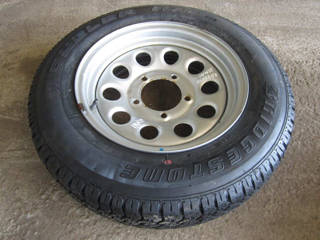 ROATA DE REZERVA R15 CU ANVELOPA BRIDGESTONE 175/80R15 SUZUKI JIMNY FAB. 1998 - 2009 ⭐⭐⭐⭐⭐