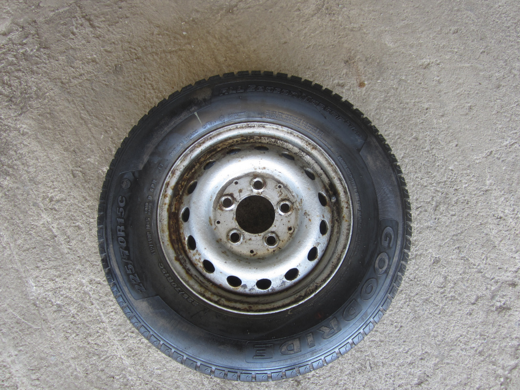 ROATA DE REZERVA R15 CU ANVELOPA GOODRIDE 225/70R15C M+S MERCEDES SPRINTER 311 W903 1999-2007⭐⭐⭐⭐⭐