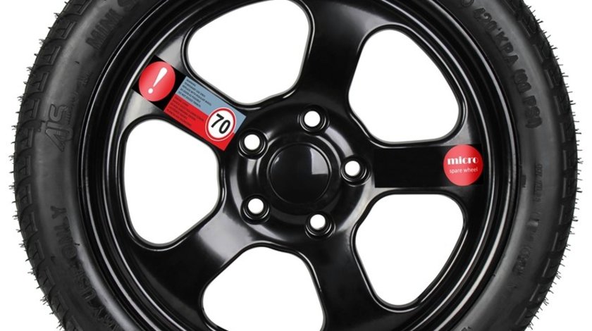 Roata de rezerva slim 4x100 R16 inchi 115/70