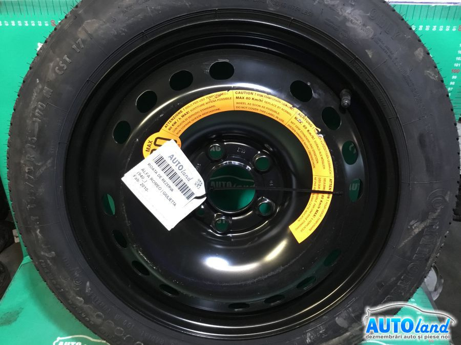 Roata de Rezerva Slim R16 Alfa Romeo GIULIETTA 940 2010