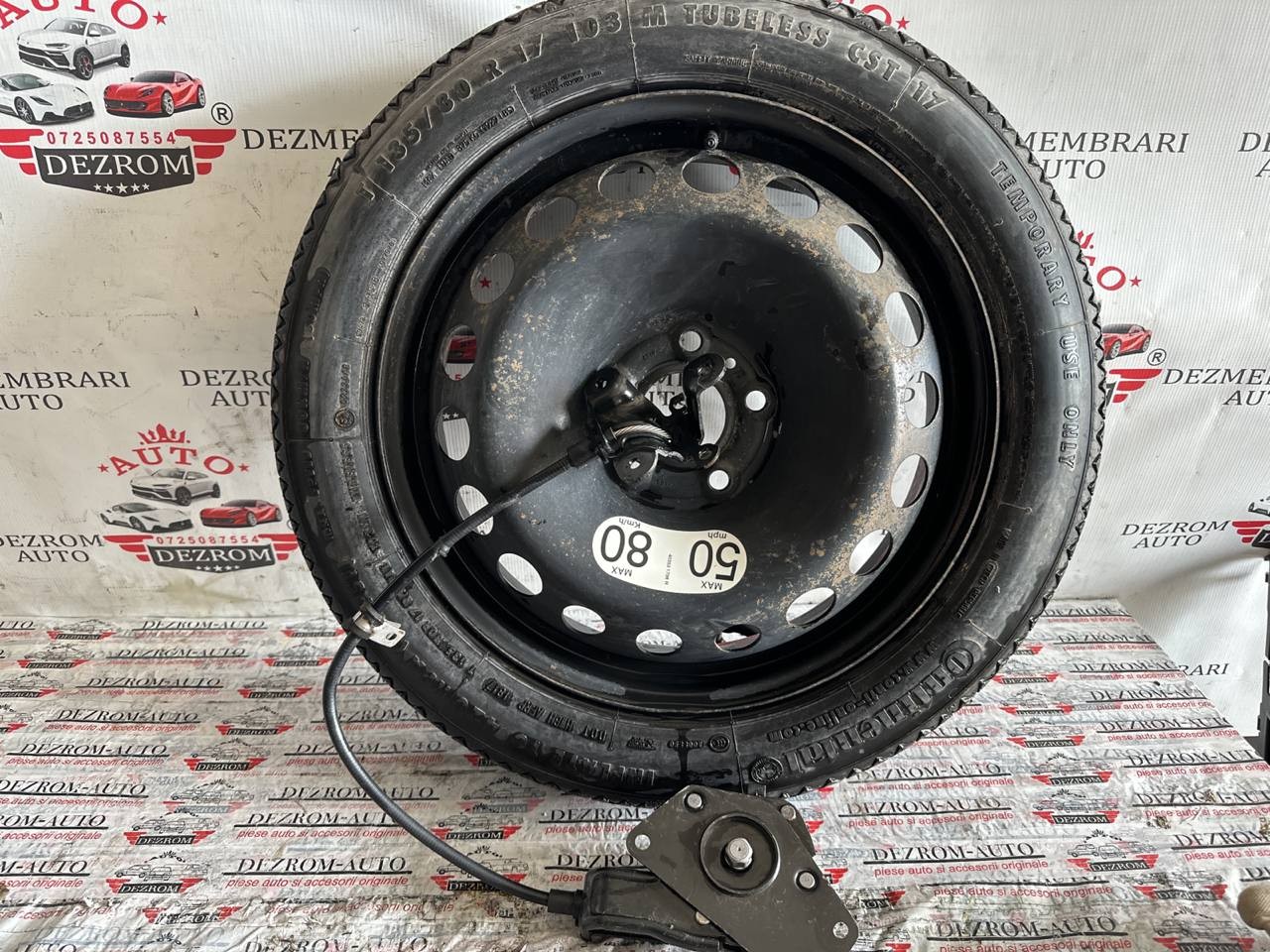 Roata de rezerva slim T135/80/R17 cu suport Renault Espace 5