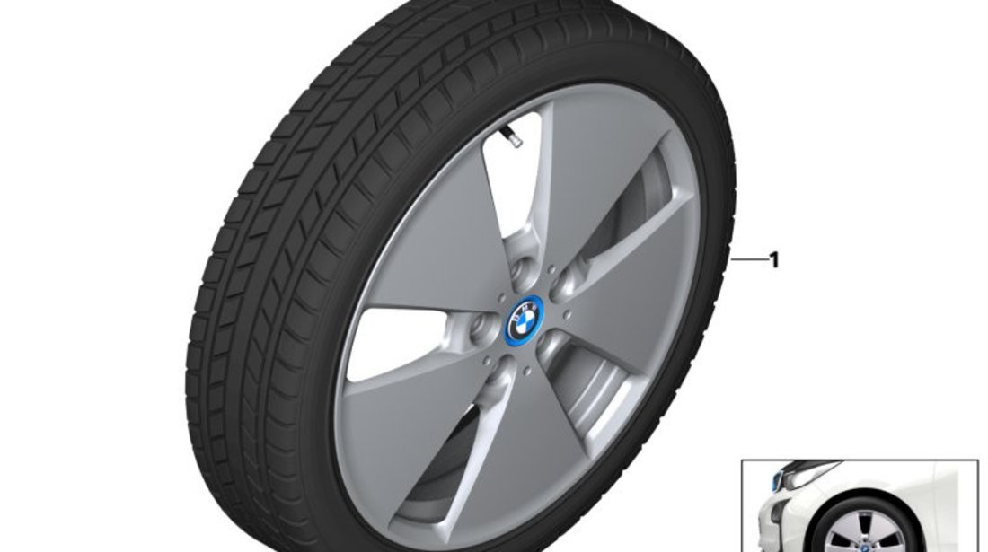 Roata Iarna Completa Oe Bmw i3 I03 2013→ 19&quot; 155/70 R19 88Q 5x19 ET43 36110047998