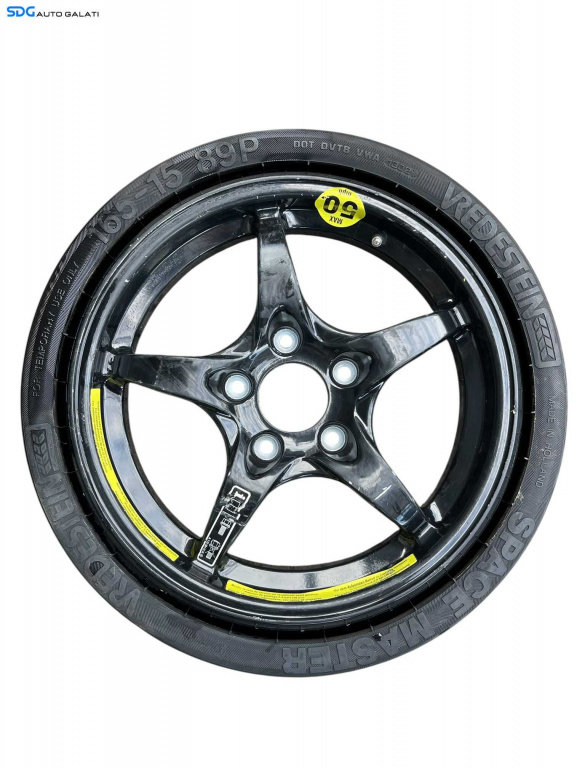 Roata Janta Rezerva Aliaj 5x112 165 15 Mercedes Clasa C Class W203 C180 C200 C220 C270 2001 - 2007 Cod A1705840538 2034012002 [B4190]