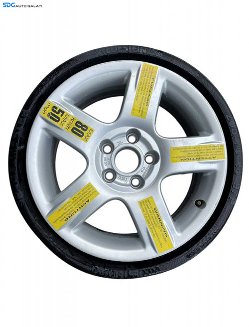 Roata Janta Rezerva Aliaj 5x112 205 70 16 Audi A6 C5 Allroad Quattro 4x4 1998 - 2005 Cod 4Z7601025B ...