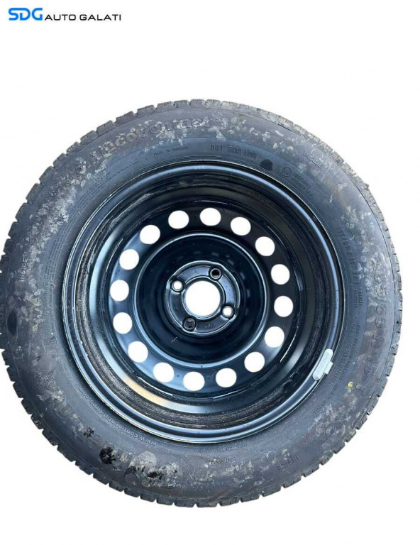 Roata Janta Rezerva Aliaj Anvelopa Cauciuc Nefolosit 4x100 185 65 15 R15 Dacia Dokker 2012 - 2018 [C4599]