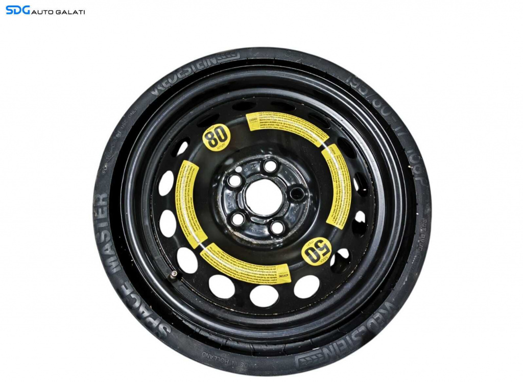 Roata Janta Rezerva Slim 5x120 195 80 R17 17 Volkswagen Touareg 2.5 TDI 2003 - 2010 Cod 7L6601027B [L2857]