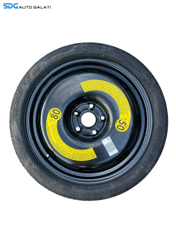 Roata Janta Rezerva Slim T 125 70 18 R18 Volkswagen Golf 7 2013 - 2020 Cod 1K0601027AP [B4210]