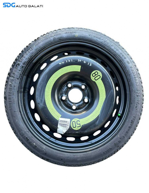 Roata Janta Rezerva Slim T125 70 19 R19 Audi A5 2008 - 2017 Cod 8K0601027 [B4206]