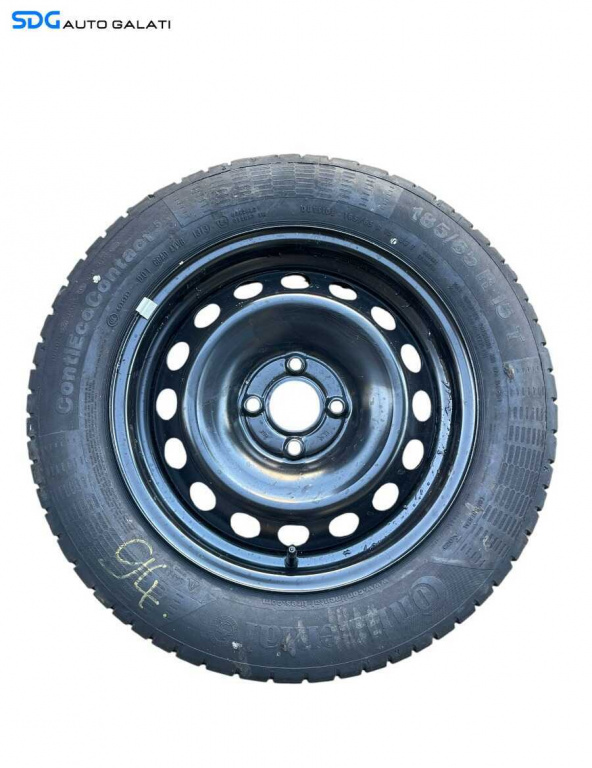 Roata Janta Rezerva Tabla Anvelopa Cauciuc Nefolosit 4x100 185 65 15 R15 Dacia Logan 2 2012 - 2023 [C4599]
