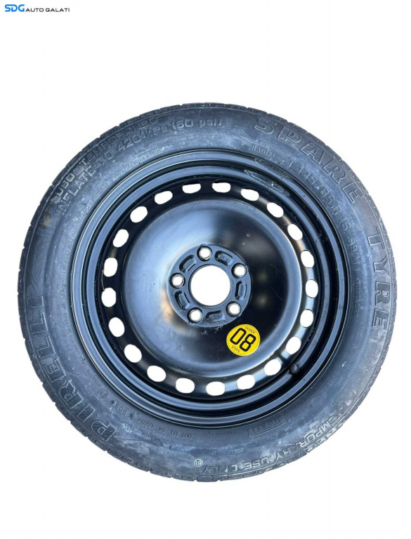Roata Janta Tabla Rezerva Slim 5x108 T125 85 R16 Ford Kuga 1 2008 - 2012 Cod 3S71-NA 3S71NA [B4216]
