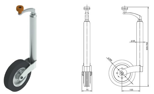 Roata Remorca KM01