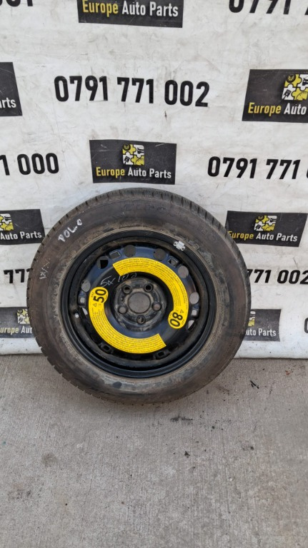 Roata rezerva 5x100 195 / 60 R15 VW Polo Golf 4 Skoda Fabia , Octavia Seat Ibiza Leon Audi A1 A3 cod 6C0601027
