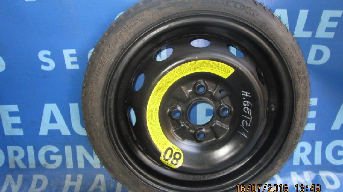 Roata rezerva Hyundai Getz (R14; 4x100; 105/70; ET 46)