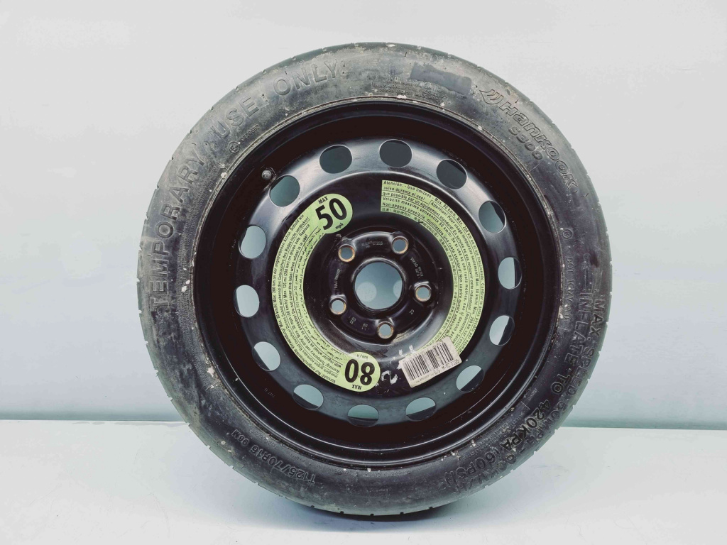 Roata rezerva Nissan Qashqai (2) [Fabr 2013-2017] 5X114,3 T125/70 R16 3.5J