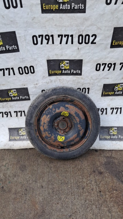 Roata rezerva slim 4X100 115/ 70 R15 Kia Rio Hyundai I10 I20 Accent Opel Meriva corsa Alfa Romeo Giulia