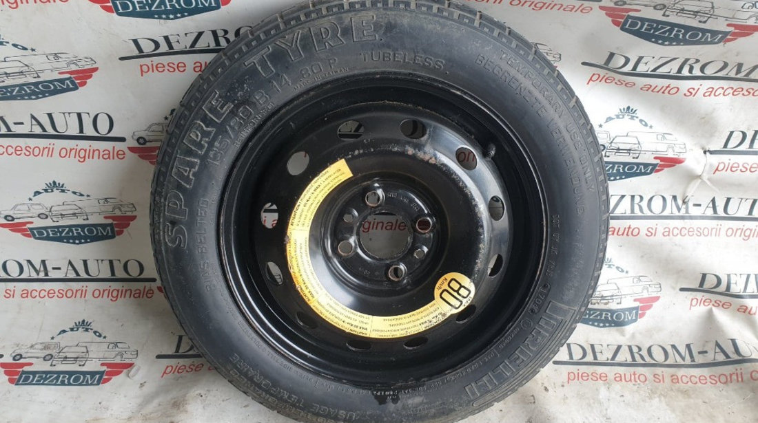 Roata rezerva slim cu anvelopa PIRELLI Alfa Romeo 145 4x98 ET43