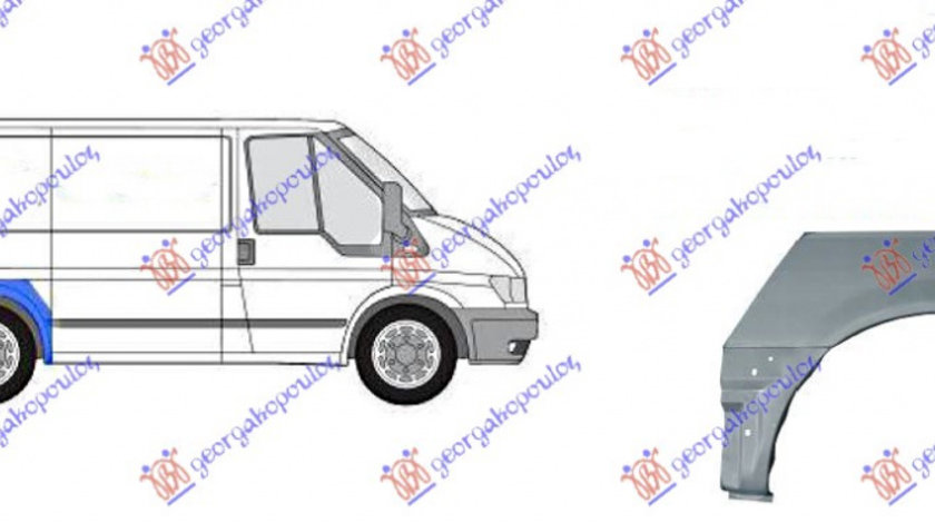 Roata Spate Scurta Dreapta Ford Transit 2006 2007 2008 2009 2010 2011 2012 2013