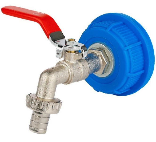 Robinet Metalic In Capac Cu Filet 51mm Maner Rosu 1/2&quot; Carmotion 63590