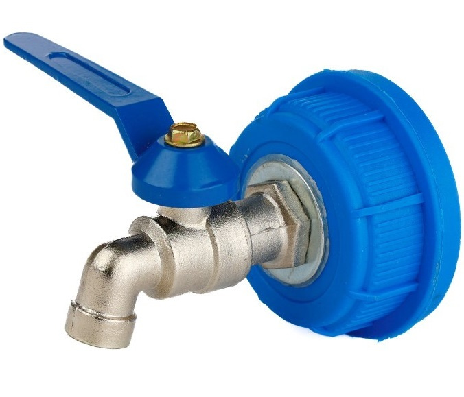 Robinet Metalic In Capac Cu Filet 51mm Maner Albastru 1/2&quot; Carmotion 63591