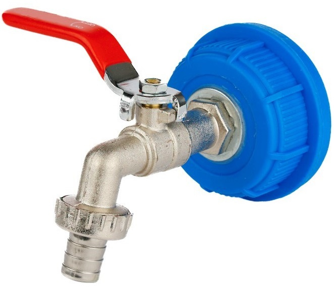 Robinet Metalic In Capac Cu Filet 61mm Maner Rosu 1/2&quot; Carmotion 63592