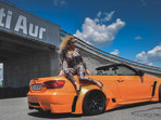 Rocsana Marcu & BMW E93 Orange Metalic Extra Wide . Project by Roberto Predescu .  https://www.facebook.com/predescurebelcustom